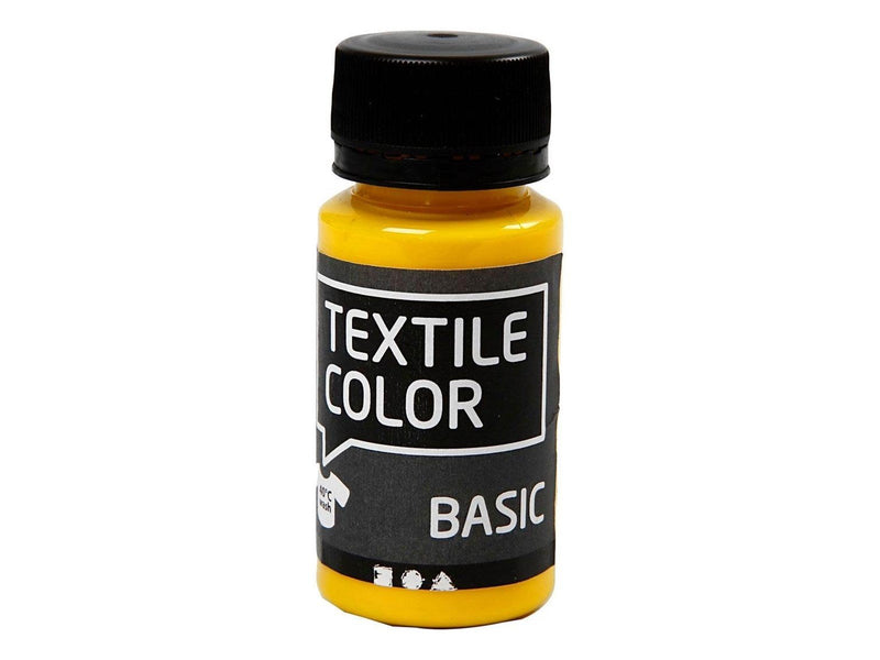 Creativ Company Textile Color Semi-opaque Textile Paint - Primary Yellow 50ml