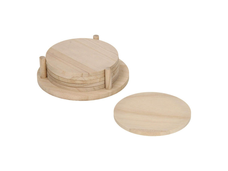 Playwood Decorate your own Wooden Coasters 6pcs.