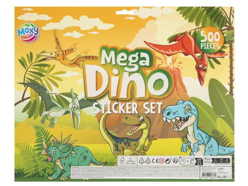 Creative Craft Group Moxy - Mega Sticker Set Dino (500 pcs)