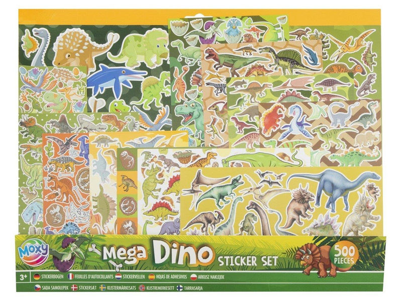 Creative Craft Group Moxy - Mega Sticker Set Dino (500 pcs)