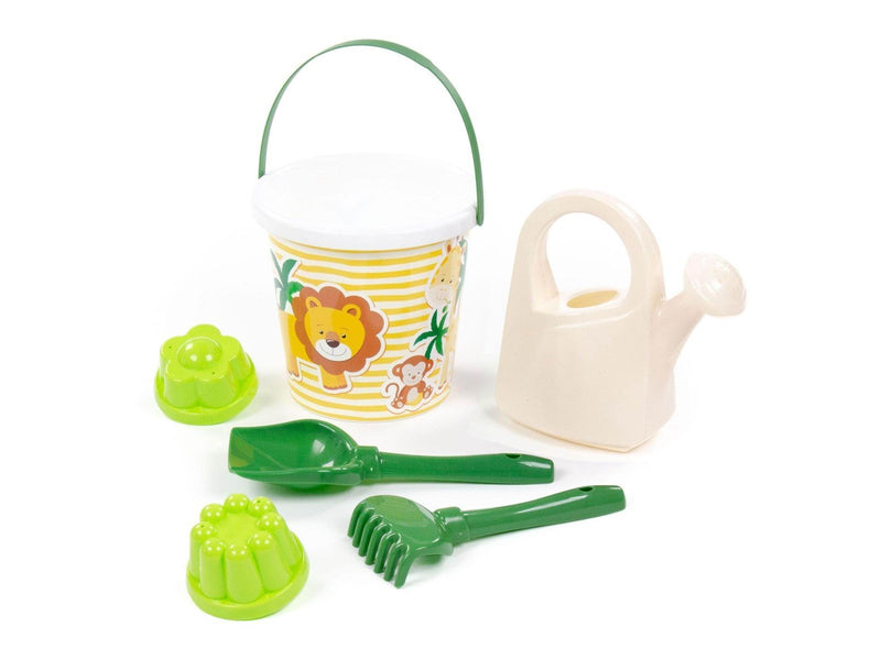 Cavallino Toys Safari XL Bucket Set with Sand Shapes Lion 8pcs.