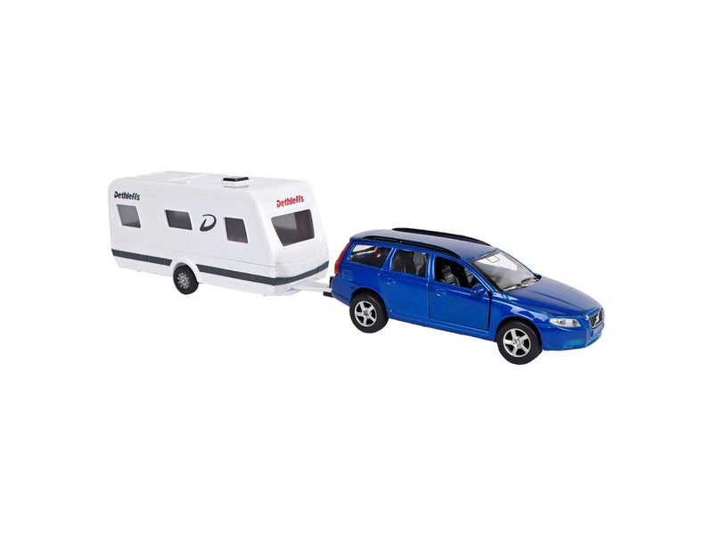 Kids Globe Volvo V70 with Dethleffs Caravan