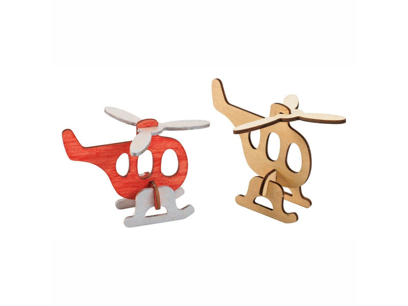 Colorations - Make and Decorate your Wooden 3D Vehicles Set of 4