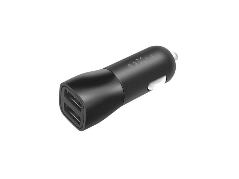 FIXED Car Charger 2xUSB-A 15W 12/24V Black
