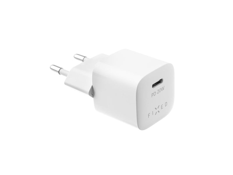 FIXED Fast Charger USB-C PD 20W + USB-C cable 1m White
