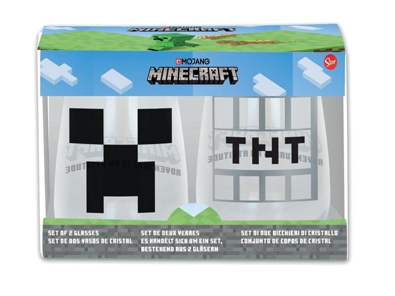 STOR Minecraft - Gift set of 2 Glasses