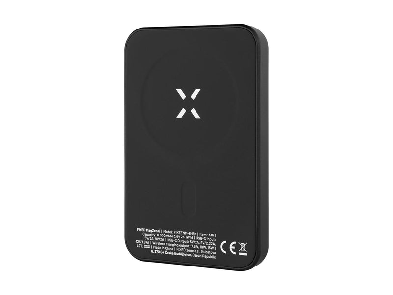 FIXED MagZen Wireless PD 20W Power Bank 6.000 mAh Black