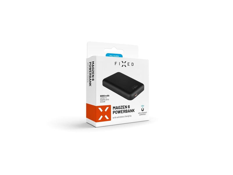 FIXED MagZen Wireless PD 20W Power Bank 6.000 mAh Black