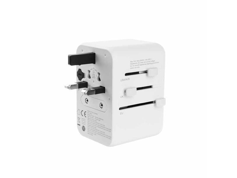 FIXED Travel Charger USB-C/USB-A 65W EU/UK/USA/AUS White