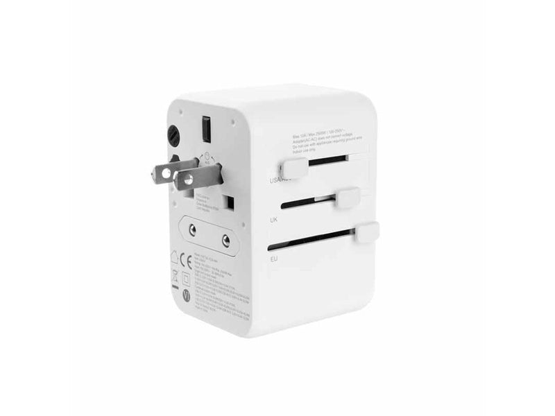 FIXED Travel Charger USB-C/USB-A 65W EU/UK/USA/AUS White