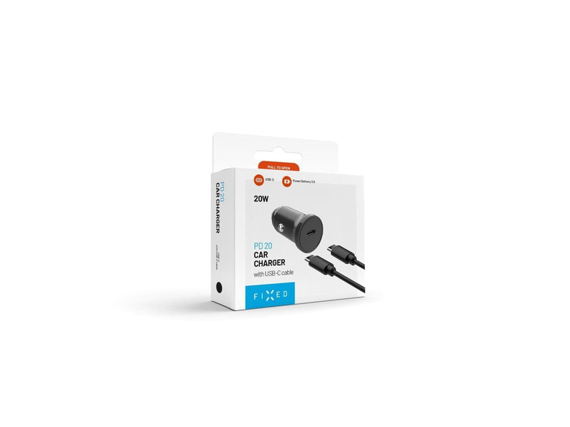 FIXED Fast Car Charger USB-C 20W PD + USB-C cable 1m