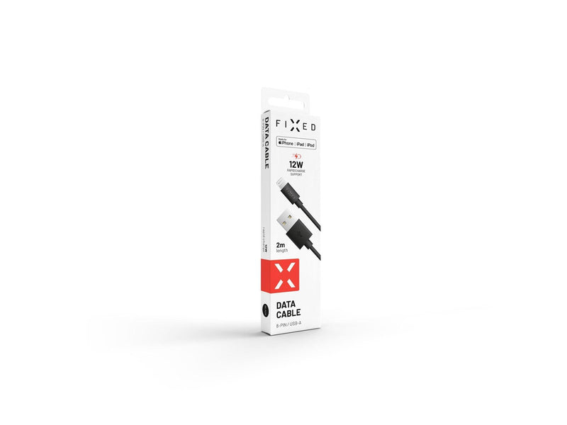FIXED USB-A to Lightning MFI cable 2m Black