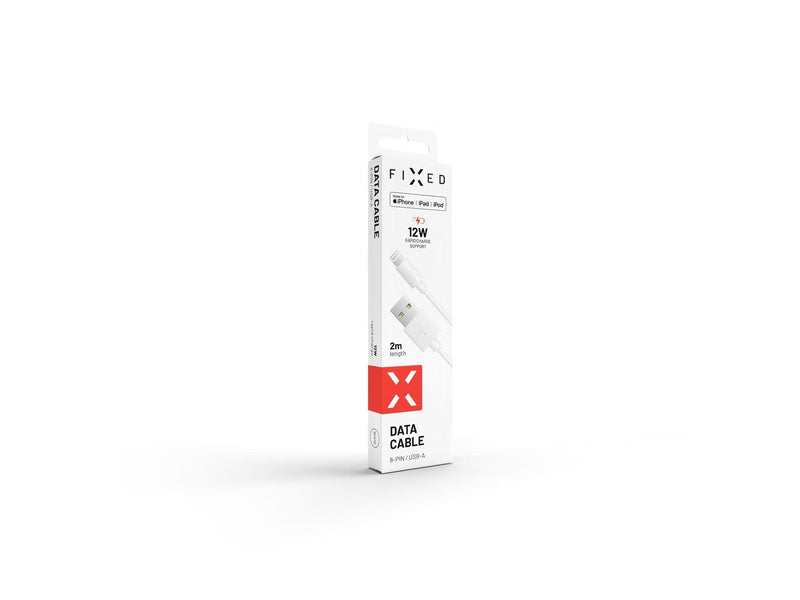 FIXED USB-A to Lightning MFI cable 2m White