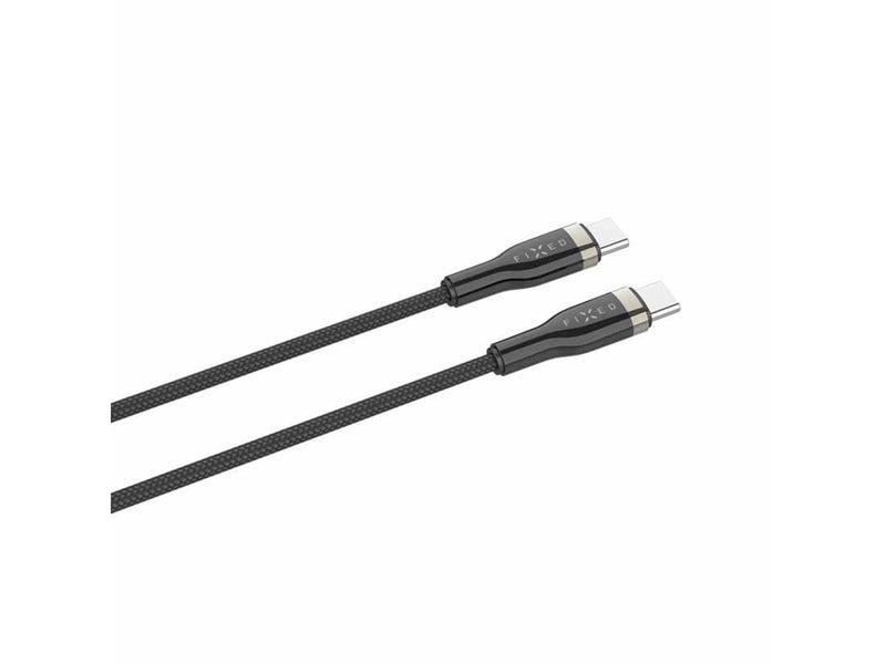 FIXED METAL series 100W USB-C/C braided cable 2m Black