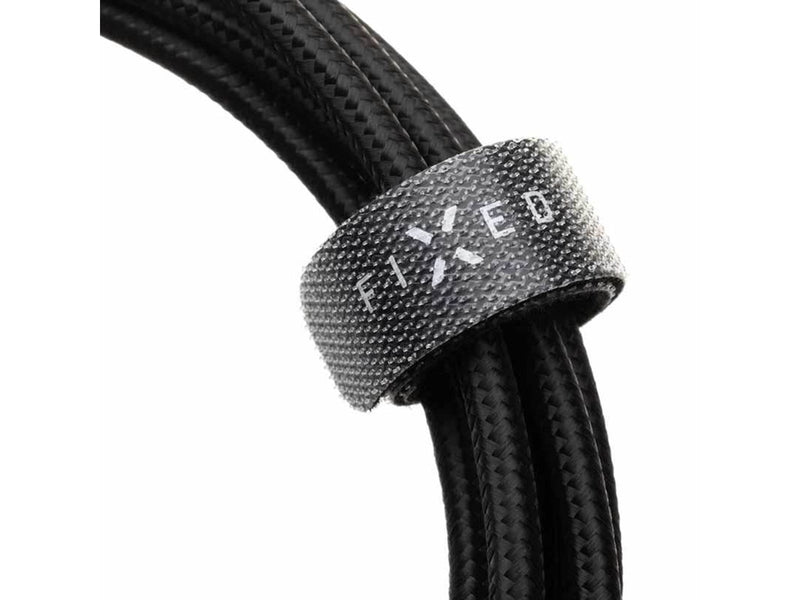 FIXED METAL series 100W USB-C/C braided cable 2m Black