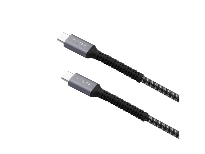 FIXED ARMOR series 240W USB-C/C braided cable 1.2m Grey