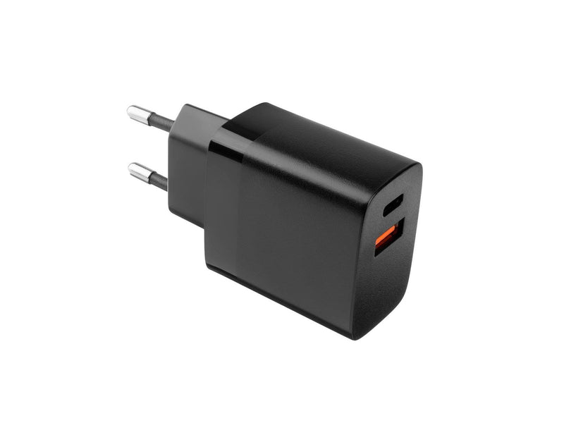 FIXED Home Charger 2x USB-A 17W/Lightning cable 1m Black
