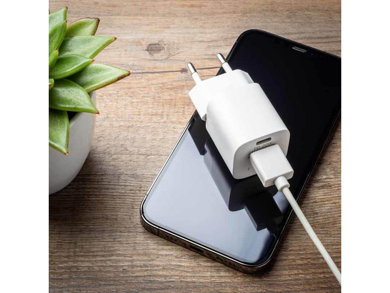 FIXED Fast Mini Home Charger 20W USB-C PD/USB-A White