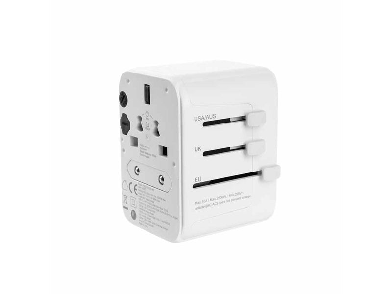 FIXED Travel Charger USB-C/USB-A 30W EU/UK/USA/AUS White