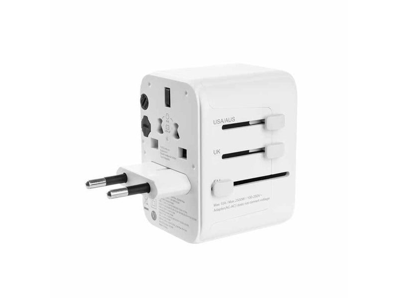 FIXED Travel Charger USB-C/USB-A 30W EU/UK/USA/AUS White