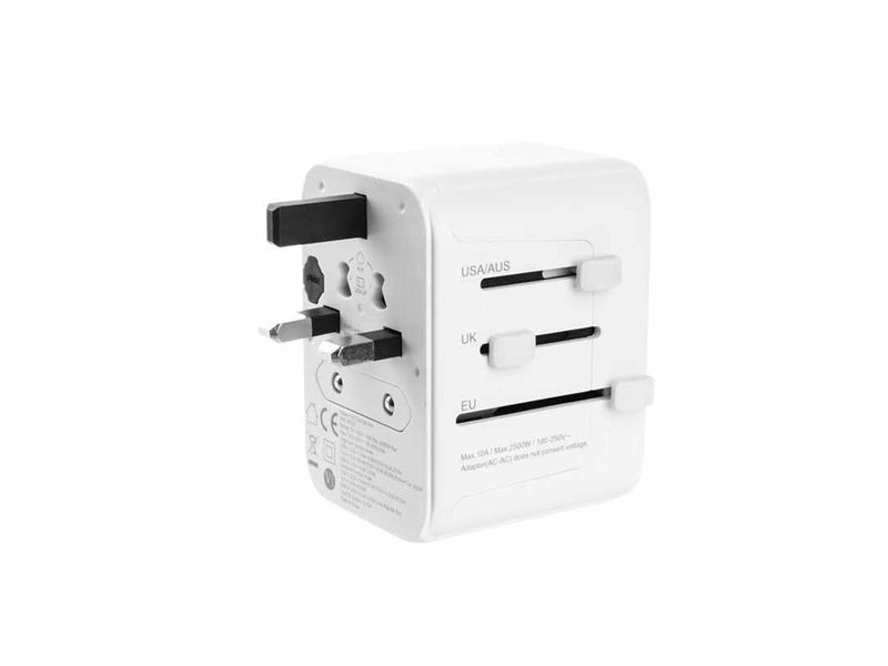 FIXED Travel Charger USB-C/USB-A 30W EU/UK/USA/AUS White