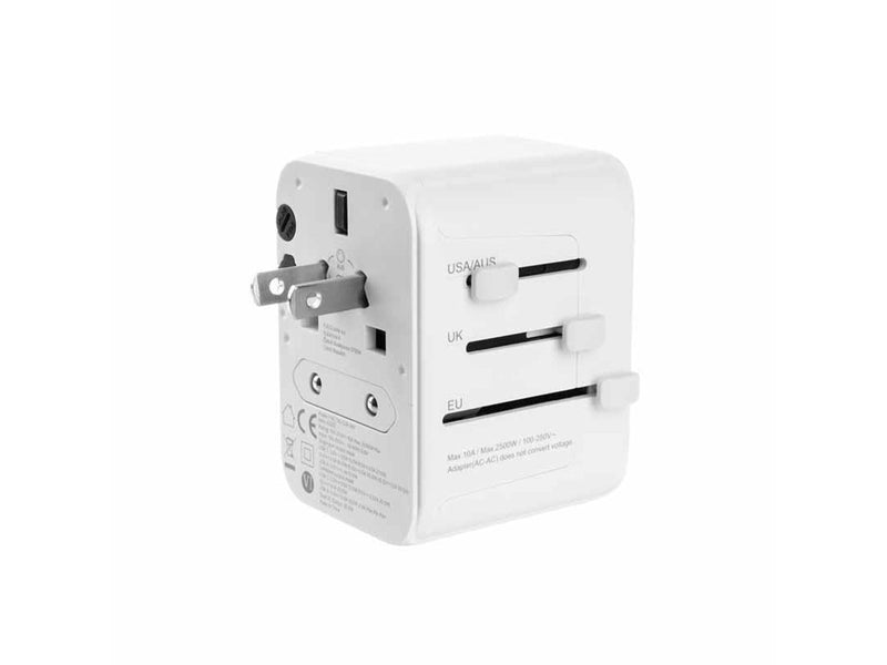 FIXED Travel Charger USB-C/USB-A 30W EU/UK/USA/AUS White