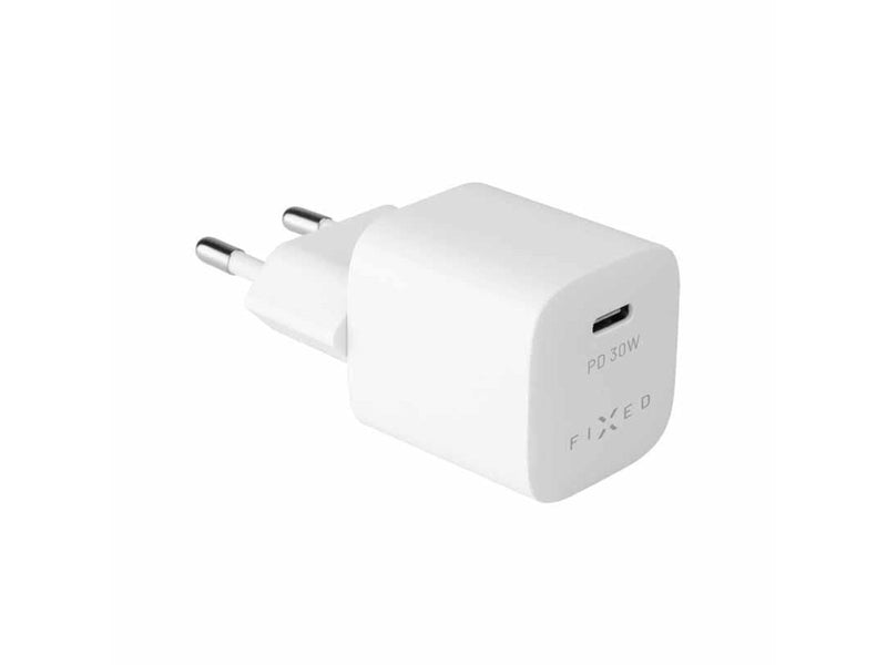 FIXED Super Fast Charger USB-C 30W+USB-C cable 1m White
