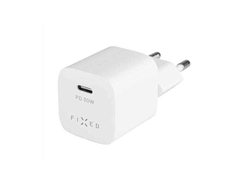 FIXED Super Fast Charger USB-C 30W+USB-C cable 1m White