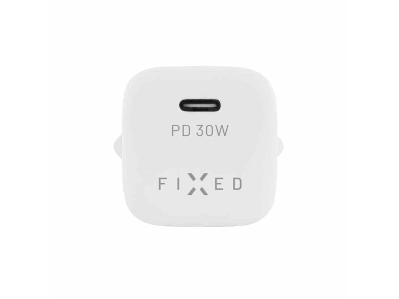 FIXED Super Fast Charger USB-C 30W+USB-C cable 1m White