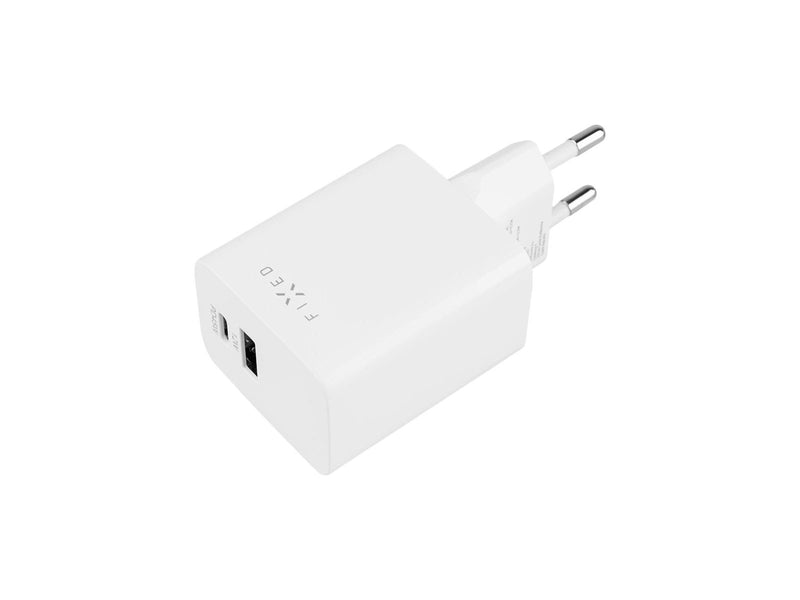 FIXED Super Fast Mini Charger 45W USB-C PD + USB-A White