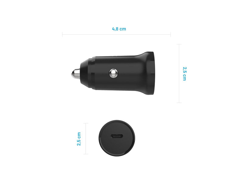 FIXED Super Fast Car Charger USB-C 30W PD Black