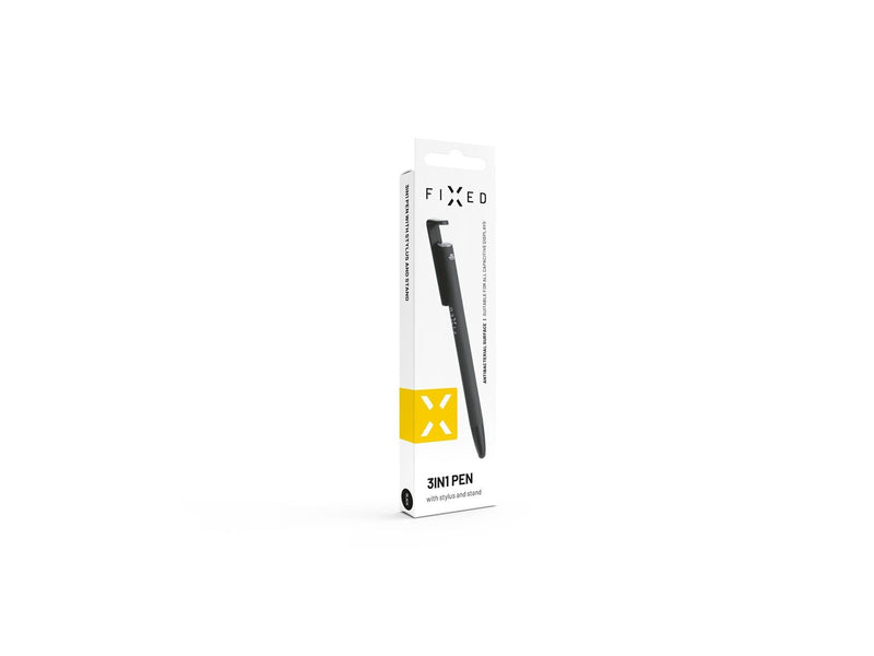 FIXED 3in1 Stylus Pen-Classic pen-Stand function Black