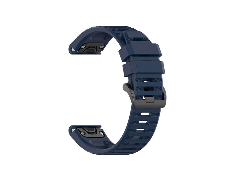 FIXED Silicone Strap for Garmin QuickFit 22 mm Dark Blue