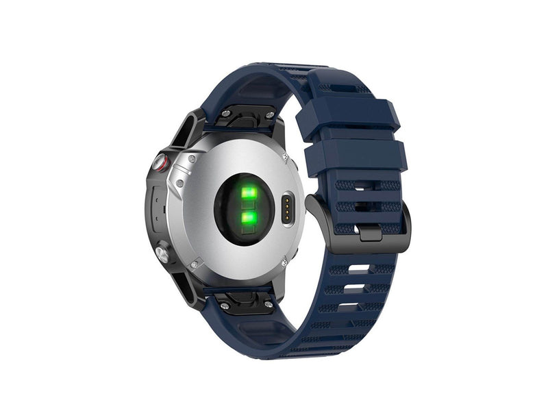 FIXED Silicone Strap for Garmin QuickFit 22 mm Dark Blue