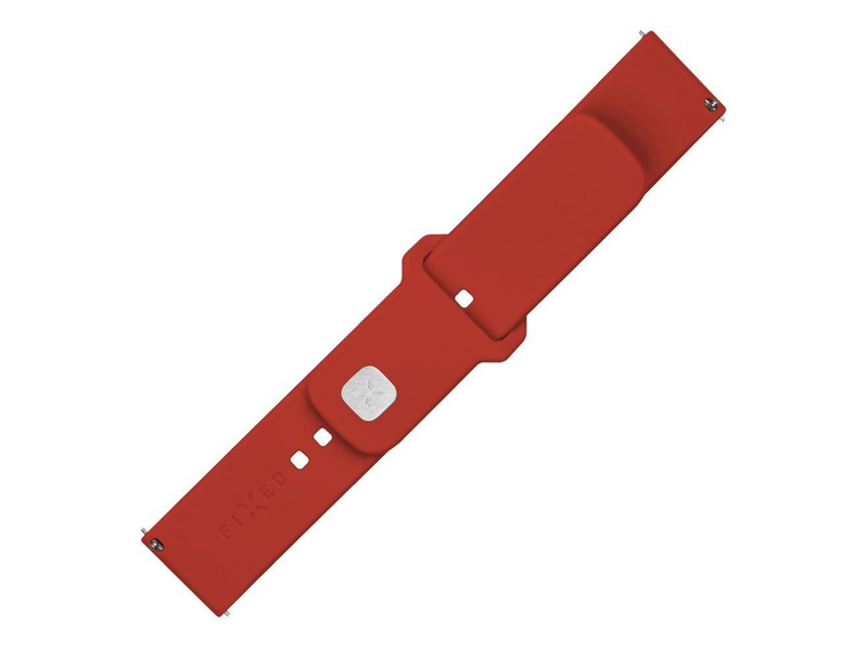 FIXED Silicone Strap Smartwatch Universal 20 mm Red