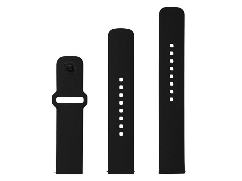 FIXED Silicone Strap Smartwatch Universal 22 mm Black