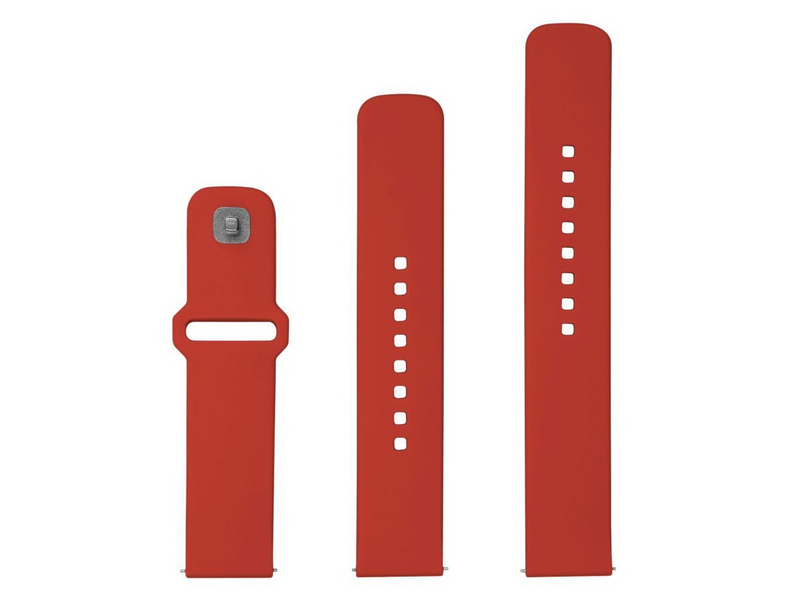 FIXED Silicone Strap Smartwatch Universal 22 mm Red