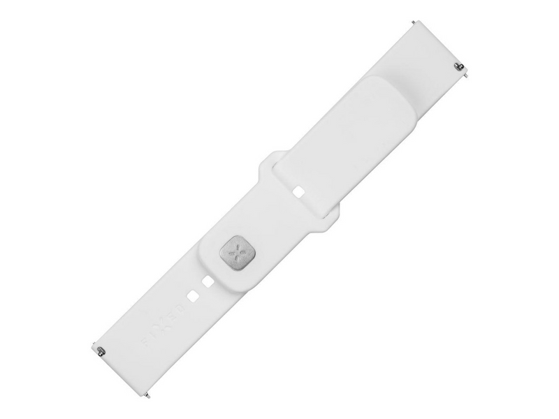 FIXED Silicone Strap Smartwatch Universal 22 mm White
