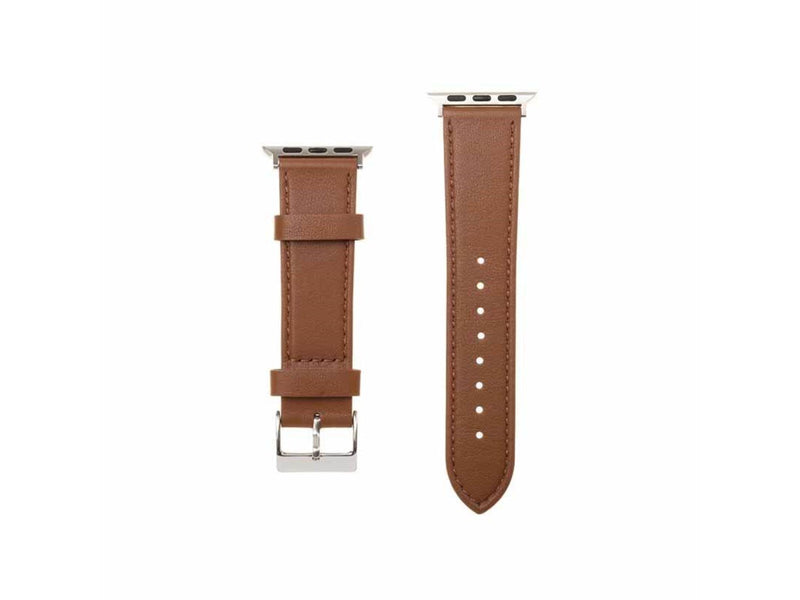 FIXED Leather Strap for Apple Watch 42/44/45/49mm Brown