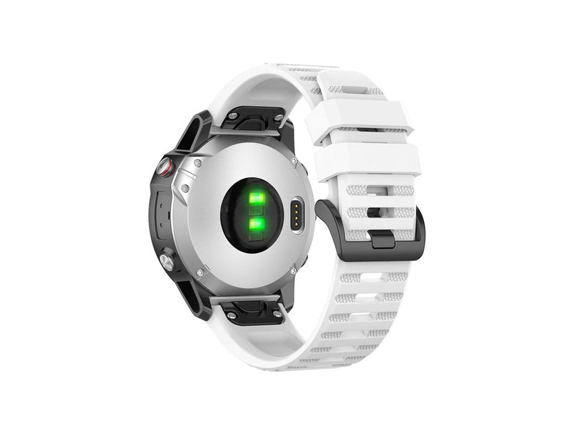 FIXED Silicone Strap for Garmin QuickFit 22 mm White