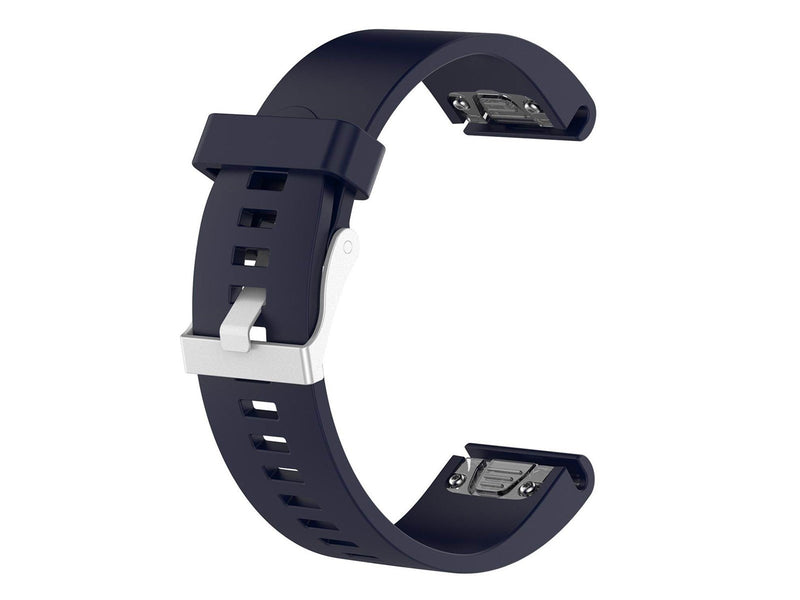 FIXED Silicone Strap for Garmin QuickFit 20 mm Dark Blue