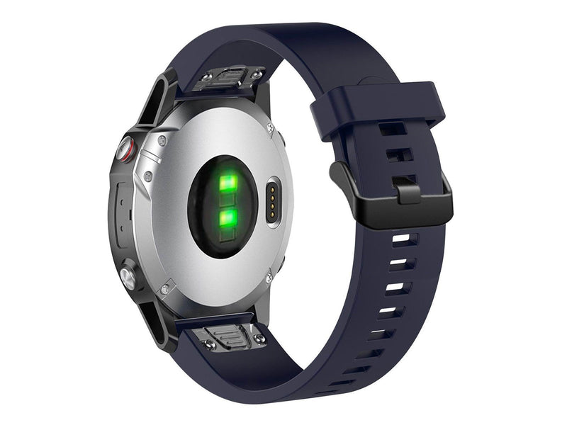 FIXED Silicone Strap for Garmin QuickFit 20 mm Dark Blue