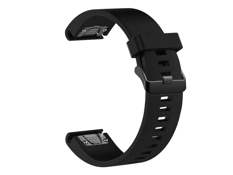 FIXED Silicone Strap for Garmin QuickFit 20 mm Black