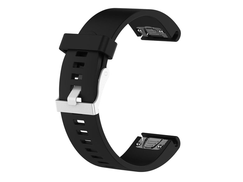 FIXED Silicone Strap for Garmin QuickFit 20 mm Black