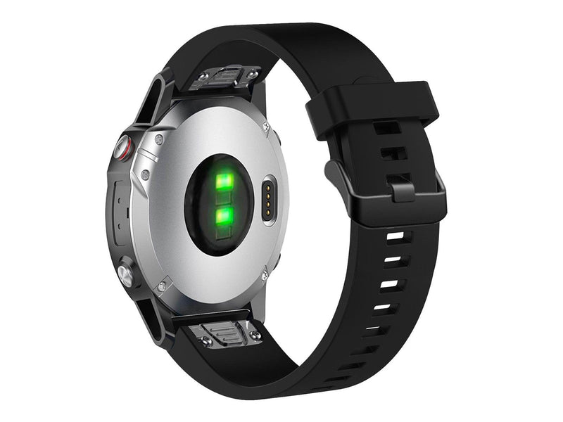 FIXED Silicone Strap for Garmin QuickFit 20 mm Black