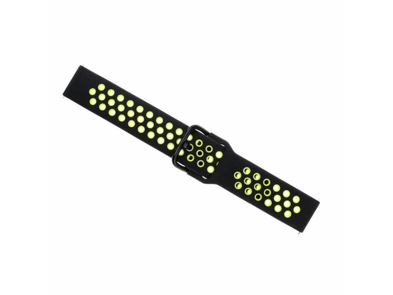 FIXED Silicone Smartwatch Strap Universal 22mm BlackLime