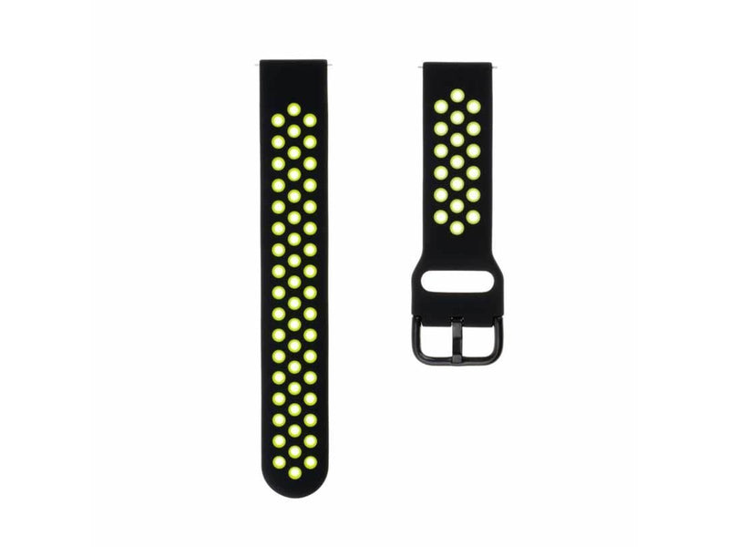 FIXED Silicone Smartwatch Strap Universal 22mm BlackLime