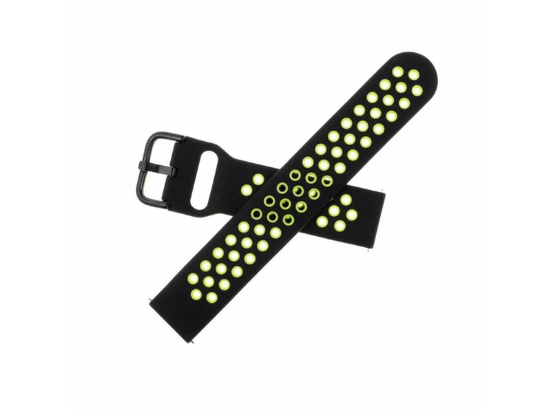 FIXED Silicone Smartwatch Strap Universal 22mm BlackLime