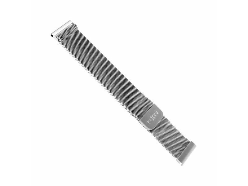 FIXED Mesh Strap for Smartwatch Universal 20mm Silver