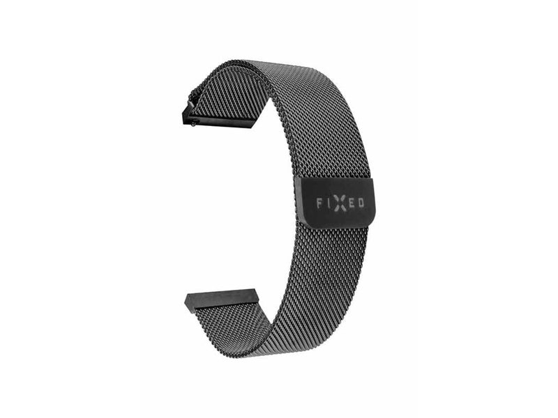 FIXED Mesh Strap for Smartwatch Universal 20mm Black